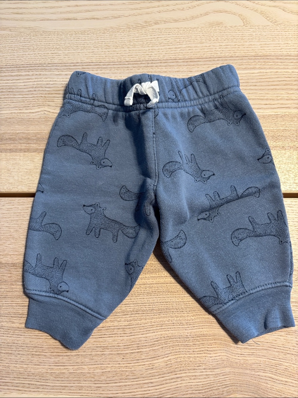 Carter's Slate Blue Fox Print Jogger Pants